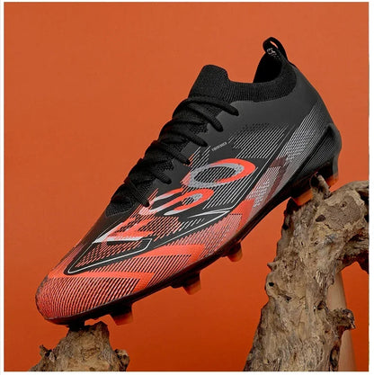 Nouvelles chaussures de football pour hommes, chaussures d'entraînement, crampons longs antidérapants FG, chaussures de football ultralégères, crampons d'extérieur, livraison directe