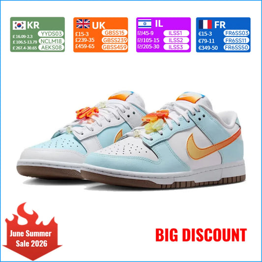 Damskie trampki retro Nike Dunk Low Hawaii – niskie, codzienne buty letnie zapewniające wygodę IB8877-191