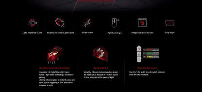 Drátová myš A4Tech Bloody A91 s okamžitým makrem na jedno kliknutí, makro jednotkou Io1.1, optickým enginem a 8 programovatelnými makry pro gaming