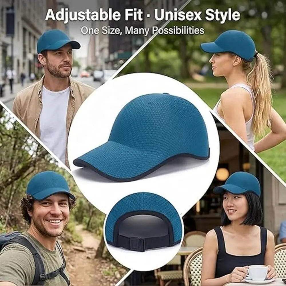 Kreativ present – sömlös basebollkeps, snabbtorkande, hopvikbar sportkeps, lätt visirkeps i polyester