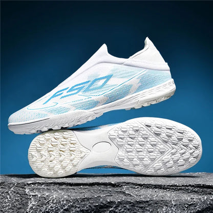 Nouvelles chaussures de football pour hommes, chaussures de match en extérieur, baskets de soccer, chaussures montantes de haute qualité, crampons antidérapants pour futsal et terrain synthétique, meilleures ventes