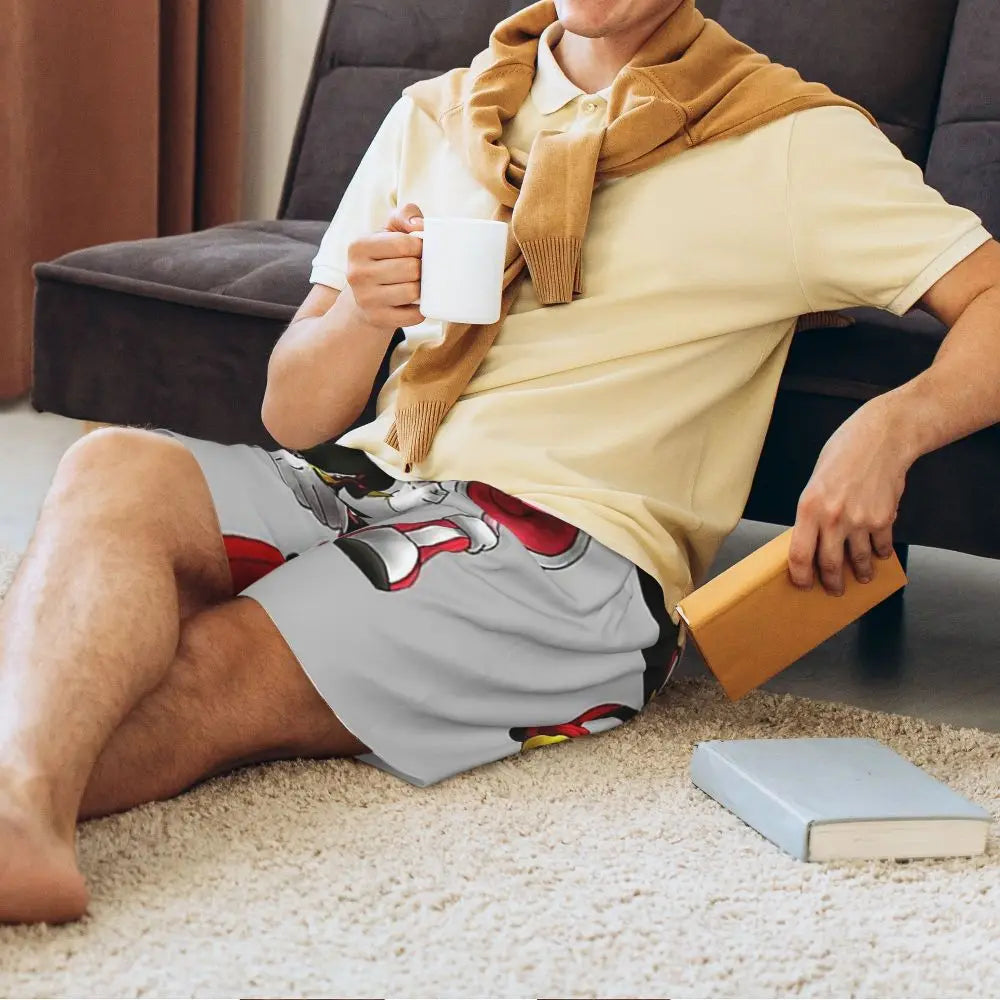 Custom Shadow The Hedgehog Sonic Poster Short Pajama Pants Men Sleepwear Sleep Lounge Bottom Shorts Sleeping Pants
