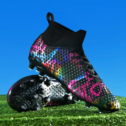 Chaussures de football spéciales pour les nouveaux élèves, chaussures de football d'entraînement pour adolescents, compétitions, tailles 31-46 #   Chaussures de sport d'extérieur montantes pour étudiants