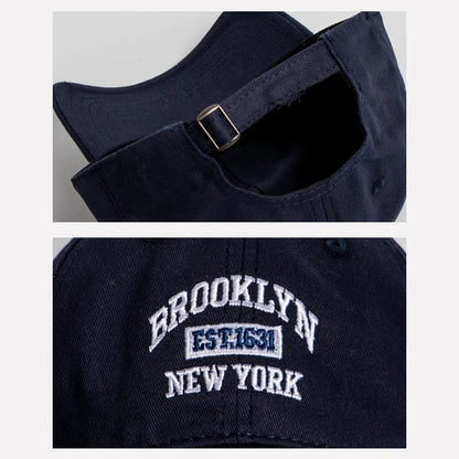 Baseballkeps i mjuk bomull med broderade bokstäver för kvinnor och män, vardags- och friluftssport, med böjd skärm, unisex, hiphop- och pappakepsar