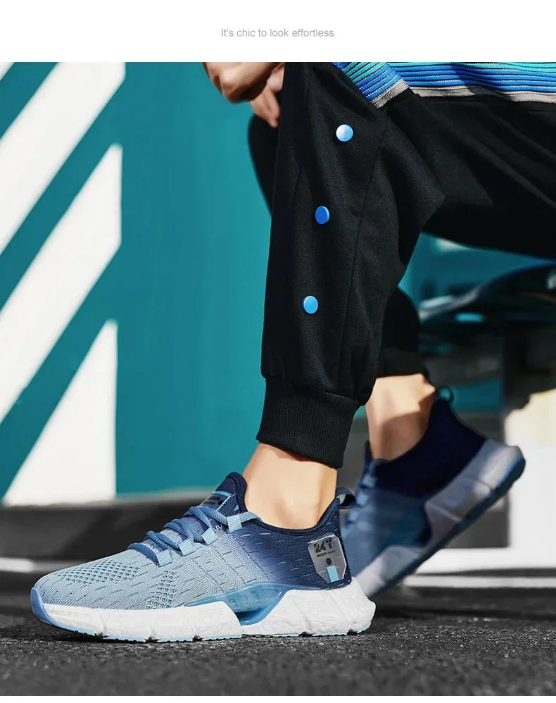 New Fashion Running Sport Shoes Men Sneakers Lightweight Breathable Mesh Comfortable Men's Casual Shoes Outdoor Jogging Zapatos