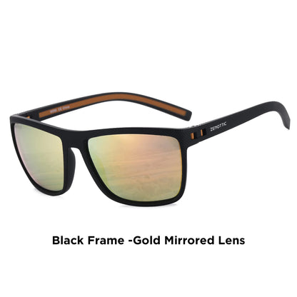 ZENOTTIC Polarized Sunglasses for Men Lightweight TR90 Frame UV400 Protection Square Sun Glasses