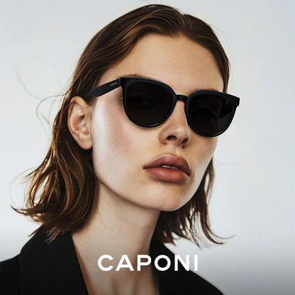 CAPONI Brand Design Sunglasses For Women Fashion Retro Girls Eye Shades Korea Style Polarized Sun Glasses UV Protection BH31031