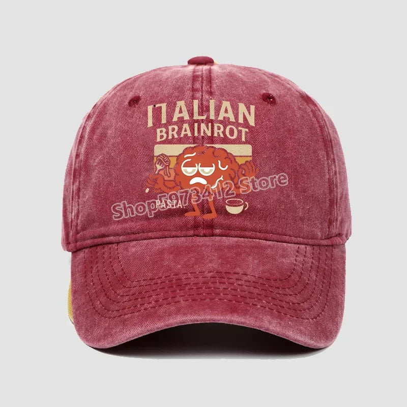 Italian Brainrot Dam Herr Hattar Barns basebollkeps Tillbehör Kepser Pojke Flicka Kepser Justerbara Herr Trucker Solhatt Barn Present