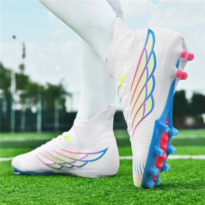 Chaussures de Football antidérapantes pour hommes, bottes de Football TF/FG, respirantes, pour l'extérieur, basses, antidérapantes, baskets de sport