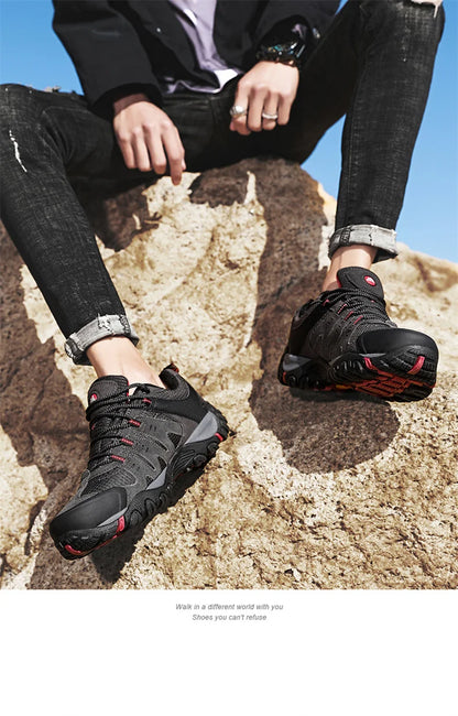 Running Shoes Summer Sports Shoes Men's Shoes Spring And Autumn Breathable Casual Walking Shoes Lace-Up Lightweight Solid Color