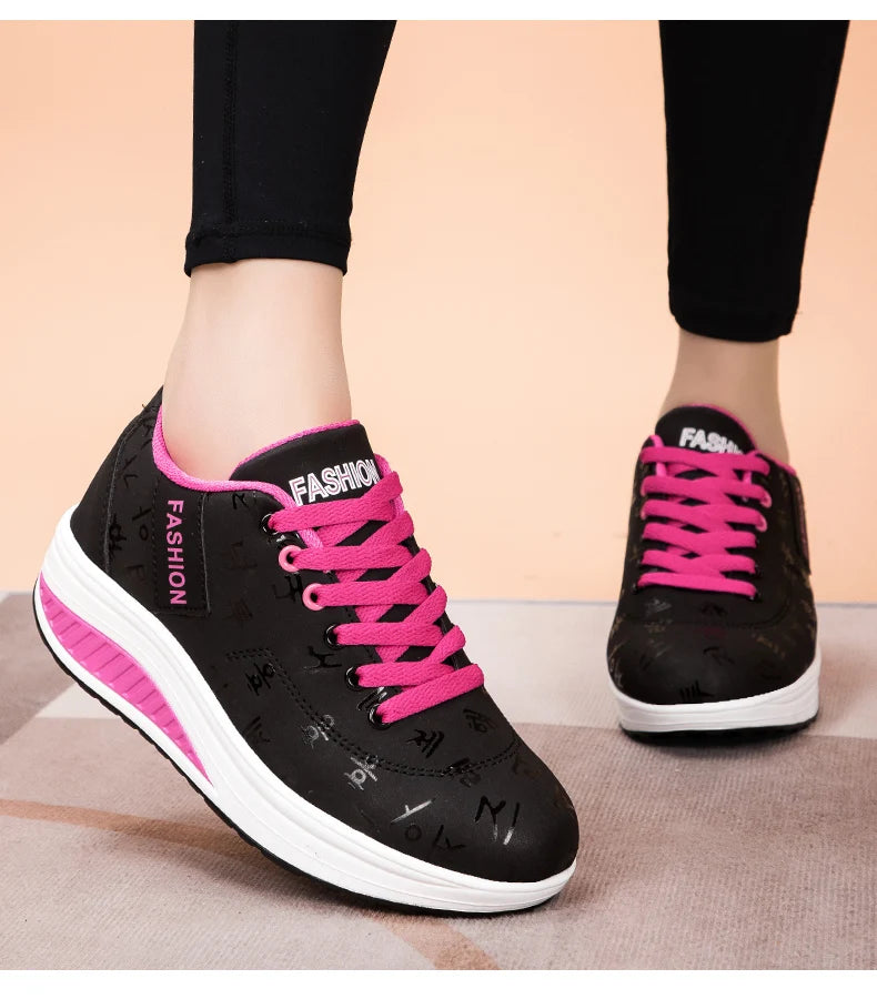 Damen-Sneaker, modische vulkanisierte Damenschuhe, flache Damenschuhe zum Wandern, Plateauschuhe, Übergrößen, Zapatillas Mujer