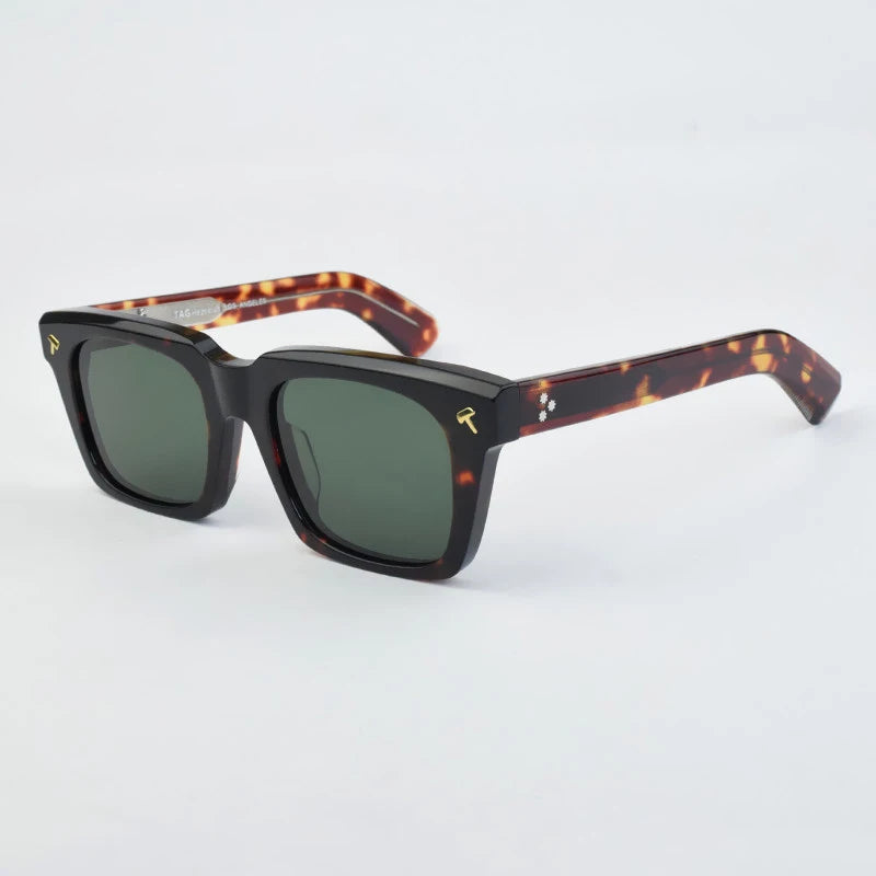 2026 Sunglasses Thick Heavy  Japanese Style Men Fashion Sun glasses brand Acetate High Quality Classical Uv400 QUENTIN Sunglass