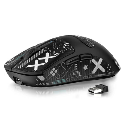 ATTACK SHARK X3 lätt trådlös gamingmus, 49g Tri-Mode, PAW3395 26K DPI-sensor, 200h batteritid, 5 programmerbara knappar