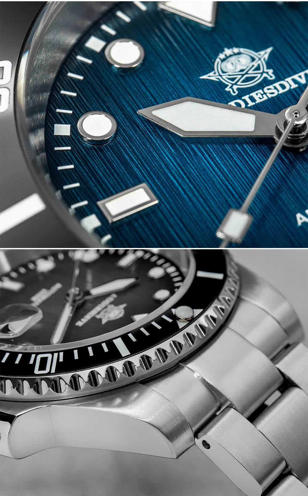 ADDIESDIVE Hot selling Men's Automatic Watch Sapphire Glass 200m Waterproof Watch BGW9 Night Light Classic Men's Watch AD2536