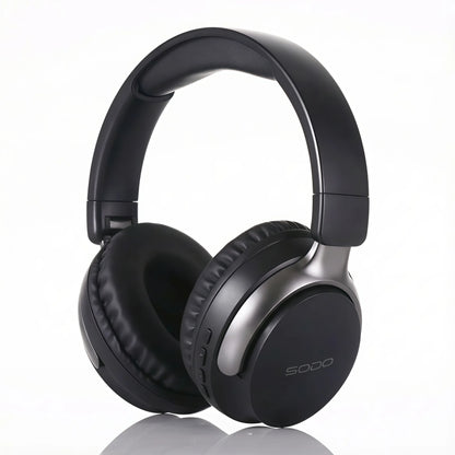 SODO SD1103 casque sans fil Bluetooth 5.3 sur l'oreille, autonomie de 48 heures de lecture stéréo HiFi, casque de sport pliable avec prise en charge TF/AUX