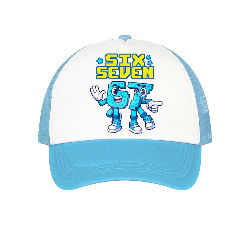Steal A Brainrot 67 Baseball Cap Game Character Print Sun Hat Kids Adult Adjustable Peaked Caps Anime Fashion Summer Casual Hats
