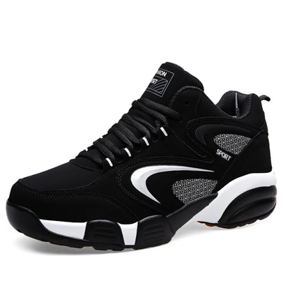 Plus Size Men's Trendy Colour Block Sneakers, Comfy Non Slip Lace Up Casual Durable Shoes For Men's Outdoor Activities