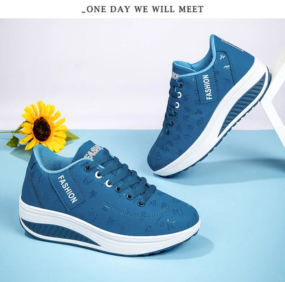 Damen-Sneaker, modische vulkanisierte Damenschuhe, flache Damenschuhe zum Wandern, Plateauschuhe, Übergrößen, Zapatillas Mujer