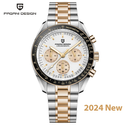 PAGANI DESIGN 2025 New AK Project Men's Watches Luxury Quartz Wrist Watch For Men AR Sapphire Speed Chronograph Automatic Date