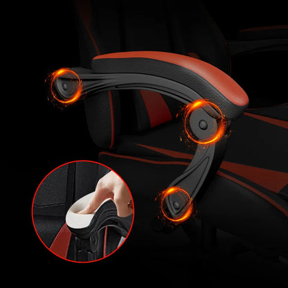Ergonomikus gaming szék számítógépasztalhoz, dönthető otthoni irodai gaming szék háttámasszal hosszabb játékmenetekhez