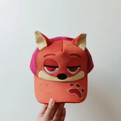 New Hot Cartoon Maniac Zootopia 2 Judith Nick Cute Cartoon Baseball Hat Duck Tongue Hat Leisure Travel Sunshade Photo Hat Gift