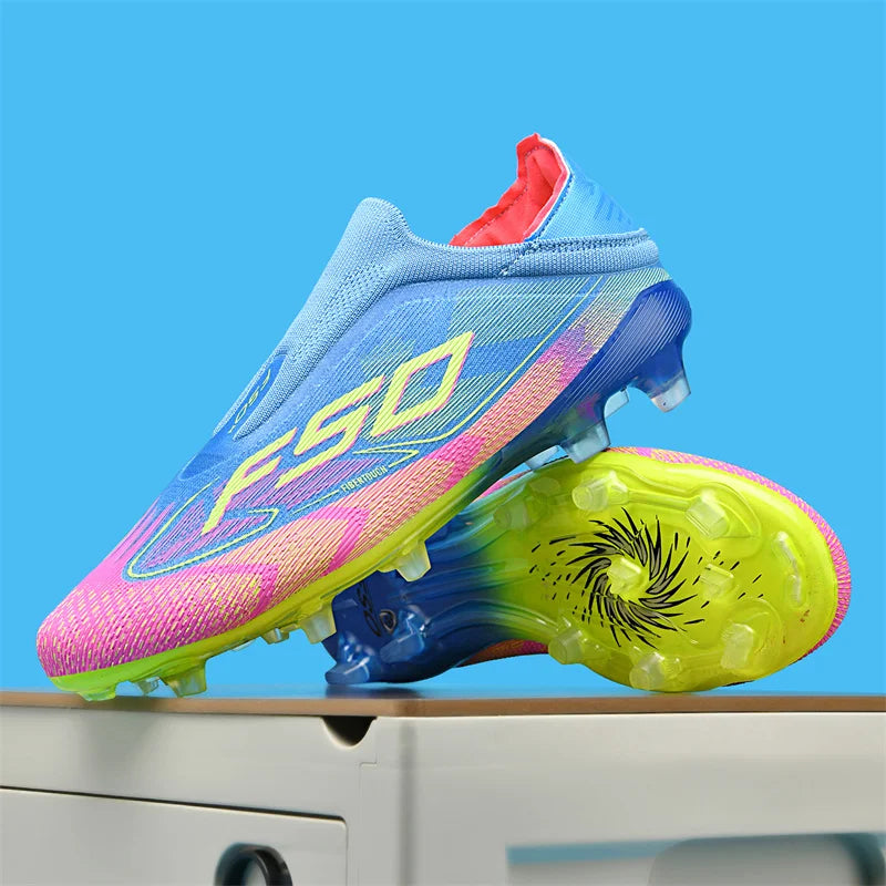 New Men's Soccer Shoes Grass Adult Non-Slip Football Boots Ultralight Sport Indoor Cleats FG Turf Futsal Comfortable