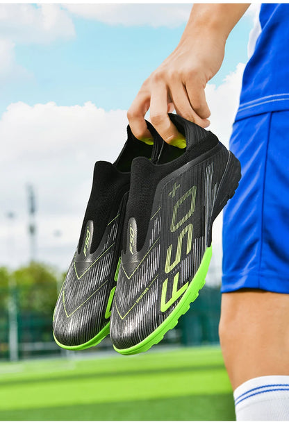 New Men's Football Boots Turf Soccer Shoes Sport Ultralight Comfortable Cleats Futsal Non-Slip FG Grass Indoor Adult Non-Slip