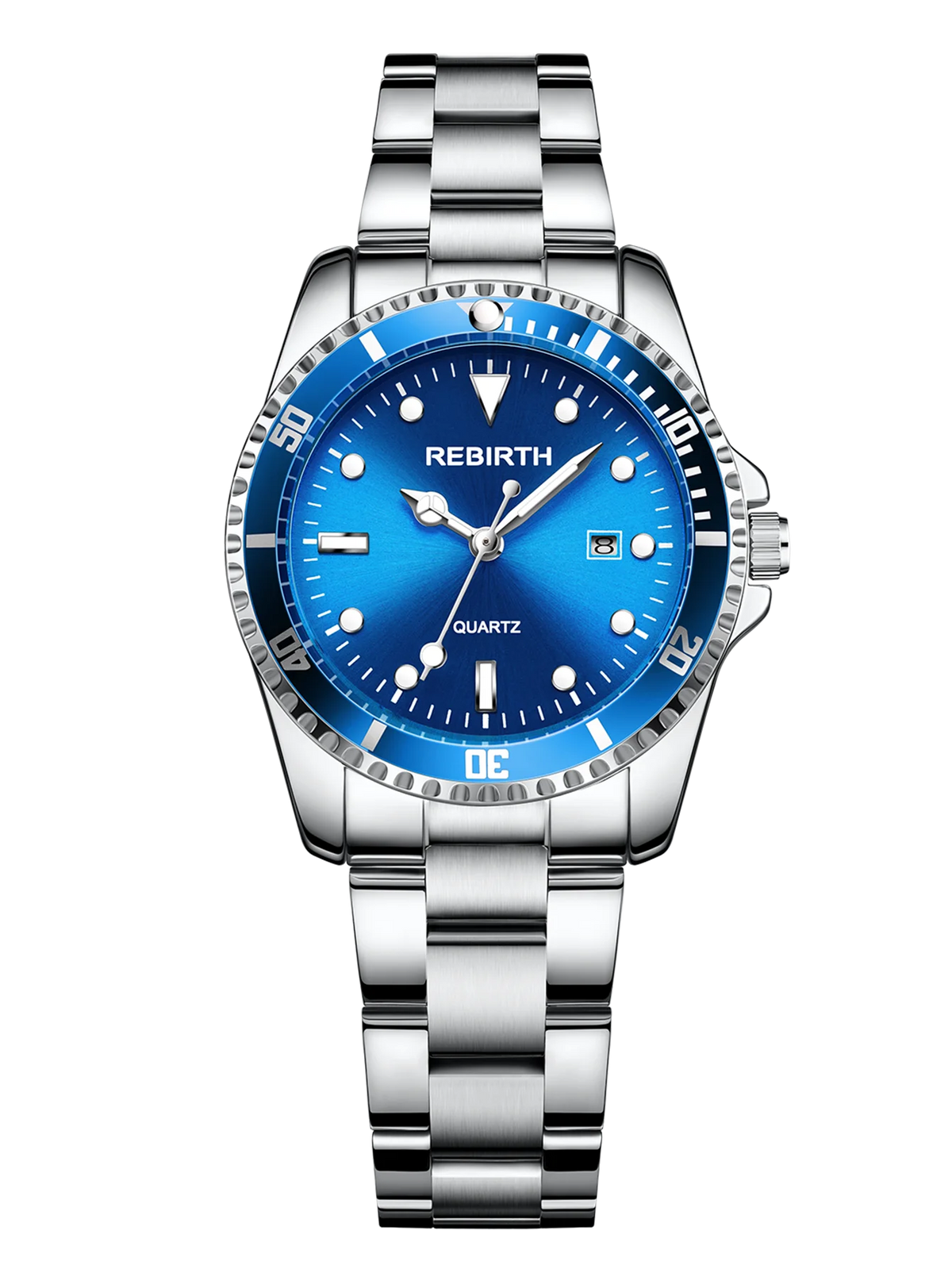 Women's Stainless Steel Strap Elegant Business Classic Date Quartz Watch