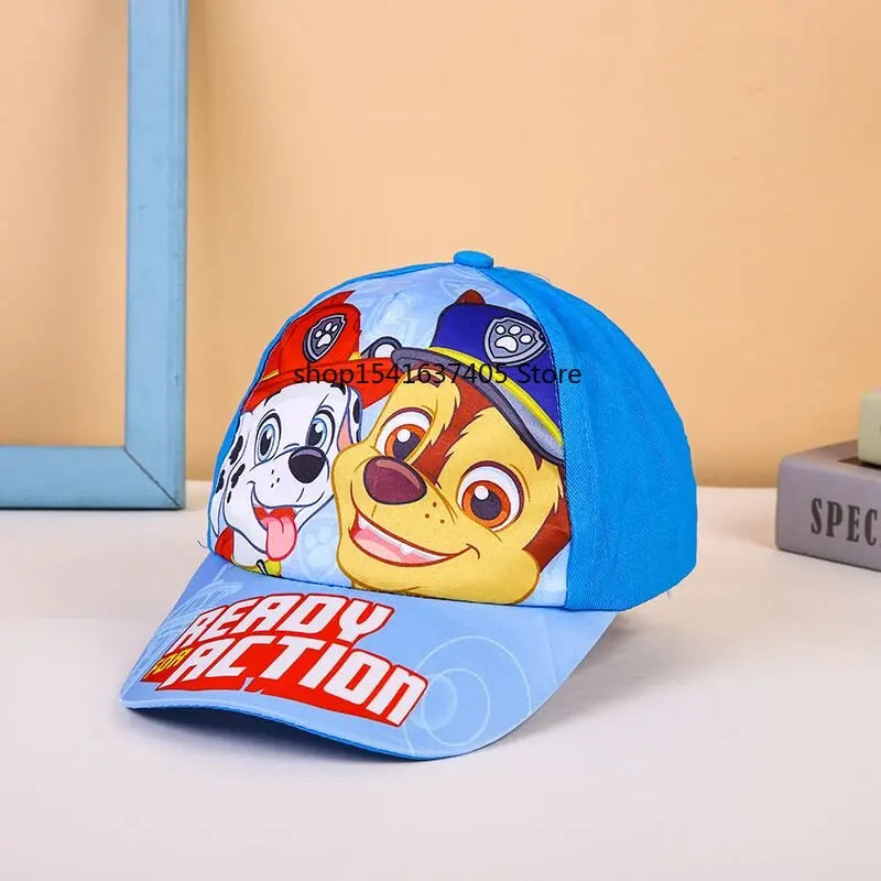 Cute Paw Patrol Sun Hat Cartoon Everest Skye Baseball Cap Pat Patrouille Puppy Dog Summer Sun Hat Adjustable Cotton Hats
