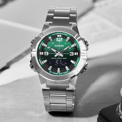 Casio watch for men top luxury set quartz 50m Waterproof  military dual display Watch relogio masculino AMW-870