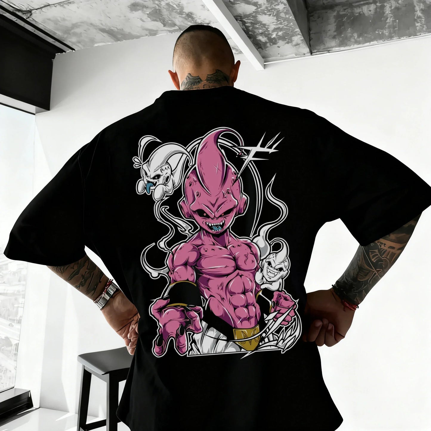 Dragon Ball Japanese Anime Printed Men's T-Shirt Majin Buu Boys Children Harajuku Short Sleeve Kids Goku T-shirt Summer Clothing