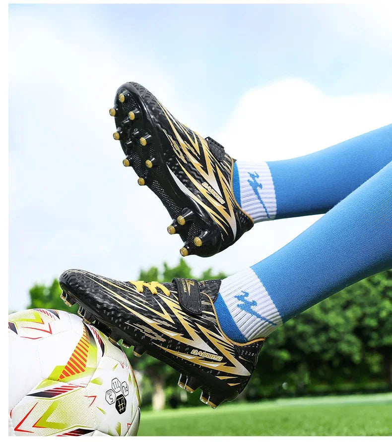Nouvelles chaussures de Football enfants antidérapant société crampons chaussures de Football enfants salle terrain de Football bottes rapide professionnel Sneaker28-39