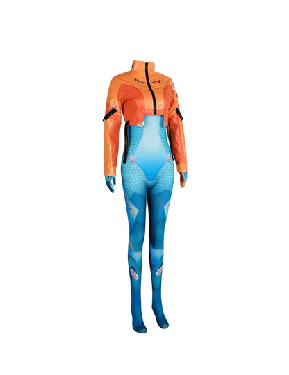 Game Overwatch 2 Juno-cosplaykostuum met pruik, compleet setje, supportheldenkleding, Halloween- en carnavalsoutfit, Juno Teo Minh, dames en meisjes
