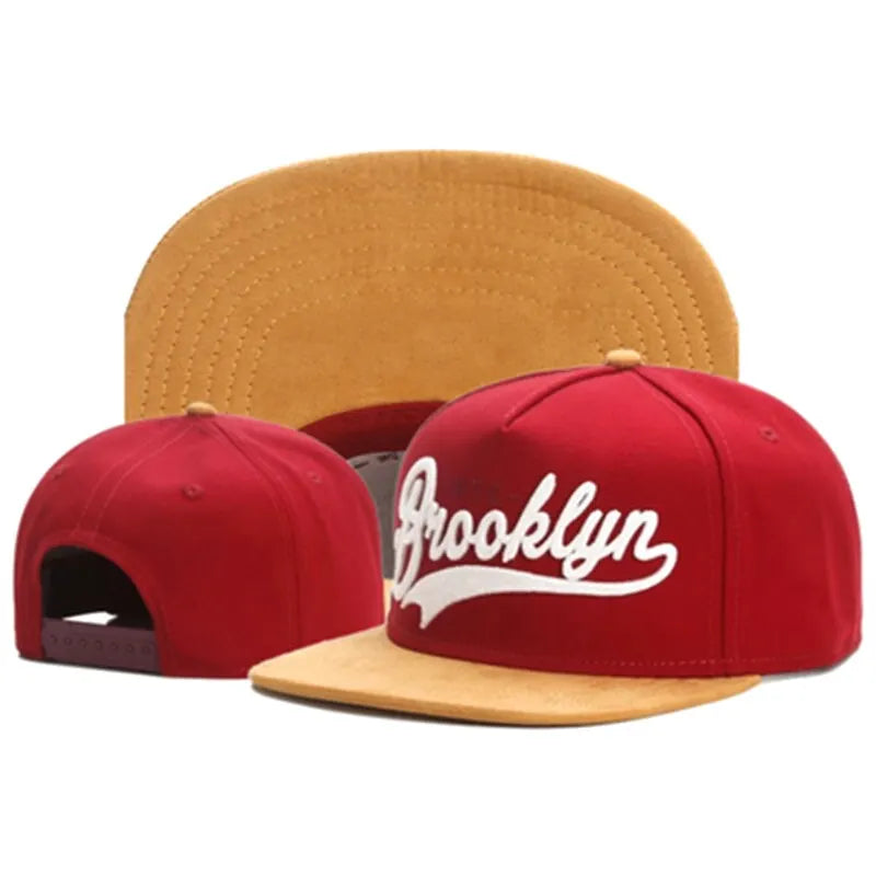 Herrmode Broderad keps med bokstäver Snapback-keps Unisex solskyddskeps Justerbar hiphop-keps Dambaseballkeps Cowboyhatt