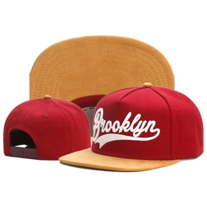Herrmode Broderad keps med bokstäver Snapback-keps Unisex solskyddskeps Justerbar hiphop-keps Dambaseballkeps Cowboyhatt