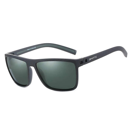 ZENOTTIC Polarized Sunglasses for Men Shades Lightweight TR90 Frame UV400 Protection Square Outdoor Trave Driving Sun Glasses