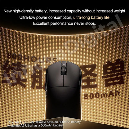 ATK Dragonfly A9 Ultimate Wireless Gaming Mouse A9 Air PAW3950 Ultra Lightweight Ergonomic E-sports Gamer FPS Mice CSGO A9 Ultra