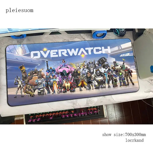 Tappetino mouse gaming Overwatch con stampa HD, 900x400x3mm, tappetino gamer per scrivania computer, mousemat PC economico per notebook
