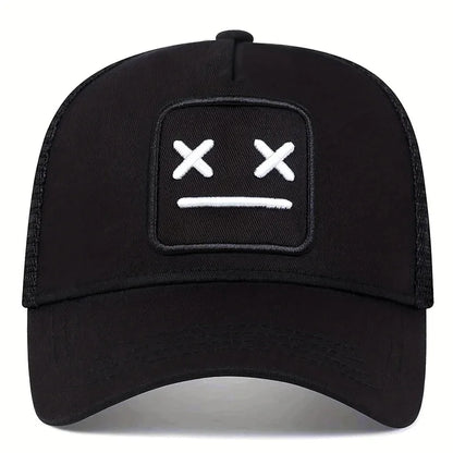 Unisex XX Embroidery Baseball Net Caps Adjustable Casual Hats Spring and Summer Outdoor Sunscreen Hat