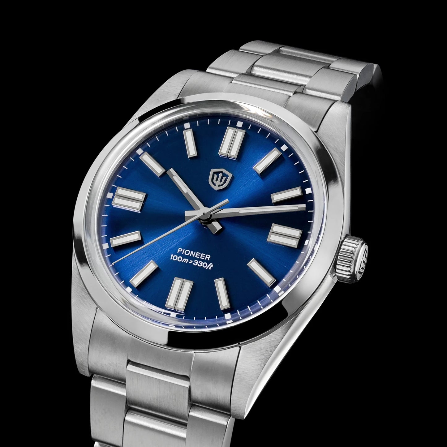Watchdives WD1016 V3 Quartz Watch 37mm Stainless Steel Case Sapphire Vintage Watch  VH31 Sweep Movemet 100m Waterproof Men Watch