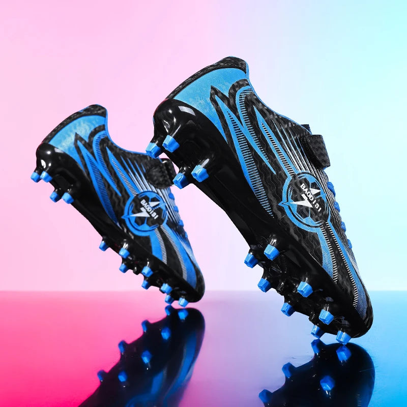 Nouvelles chaussures de football pour enfants, chaussures de sport pour terrain, chaussures de football pour garçons, chaussures de futsal, chaussures de sport d'intérieur à crampons, chaussures de football originales à c