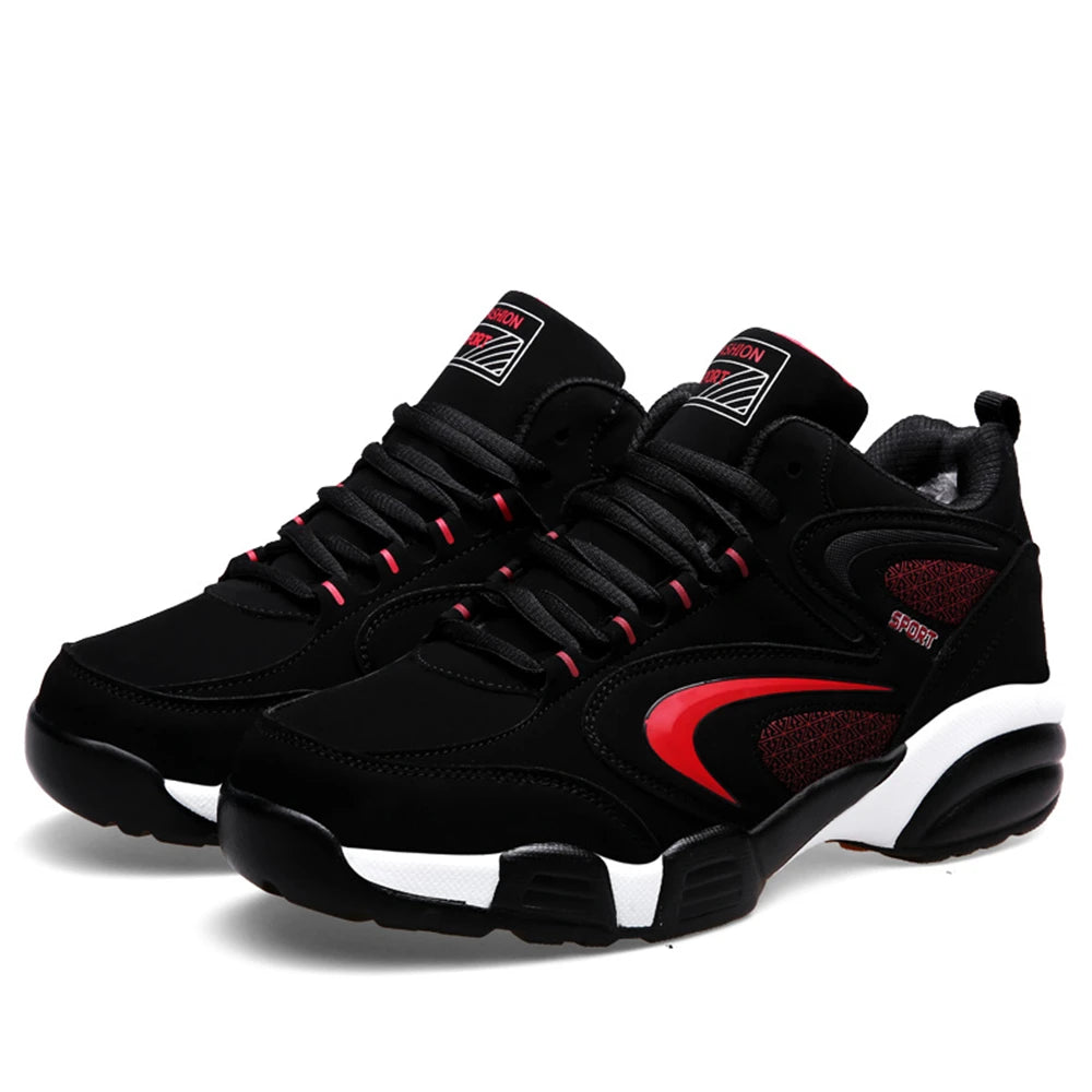 Plus Size Men's Trendy Colour Block Sneakers, Comfy Non Slip Lace Up Casual Durable Shoes For Men's Outdoor Activities