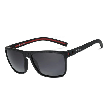 ZENOTTIC Polarized Sunglasses for Men Shades Lightweight TR90 Frame UV400 Protection Square Outdoor Trave Driving Sun Glasses