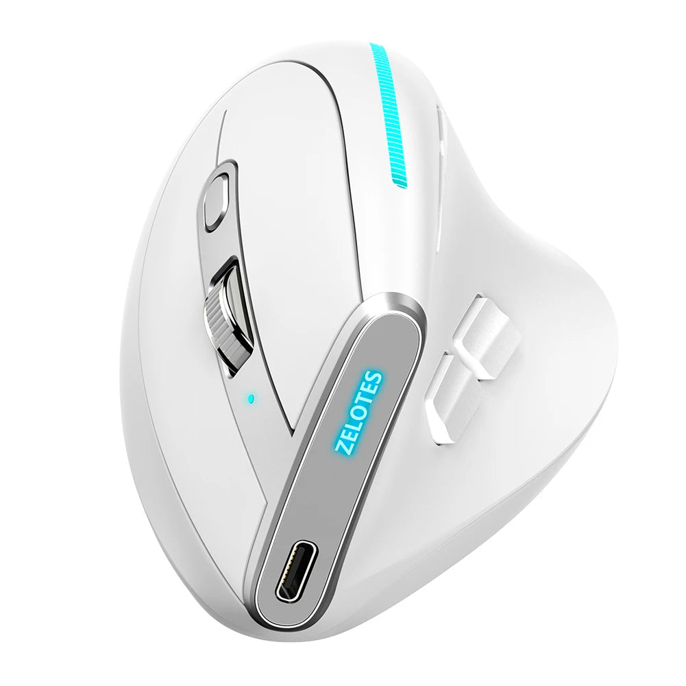 F-36 ergonomska navpična miška 2.4G+BT1+BT2, brezžična za desno in levo roko, računalniška gaming miška, optična USB miška za računalnik in prenosnik