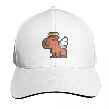 Smol Pixel Capybara - Angel Baseball Cap beach hat Golf Hat luxury woman cap New Hat Girl Men's