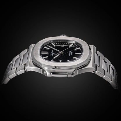 Sugess Men's Watch Automatic Mechanical Wristwatch Miyota 9015 Movement MOP Dial Luminous Waterproof 5bar Bracelet Luxury S466