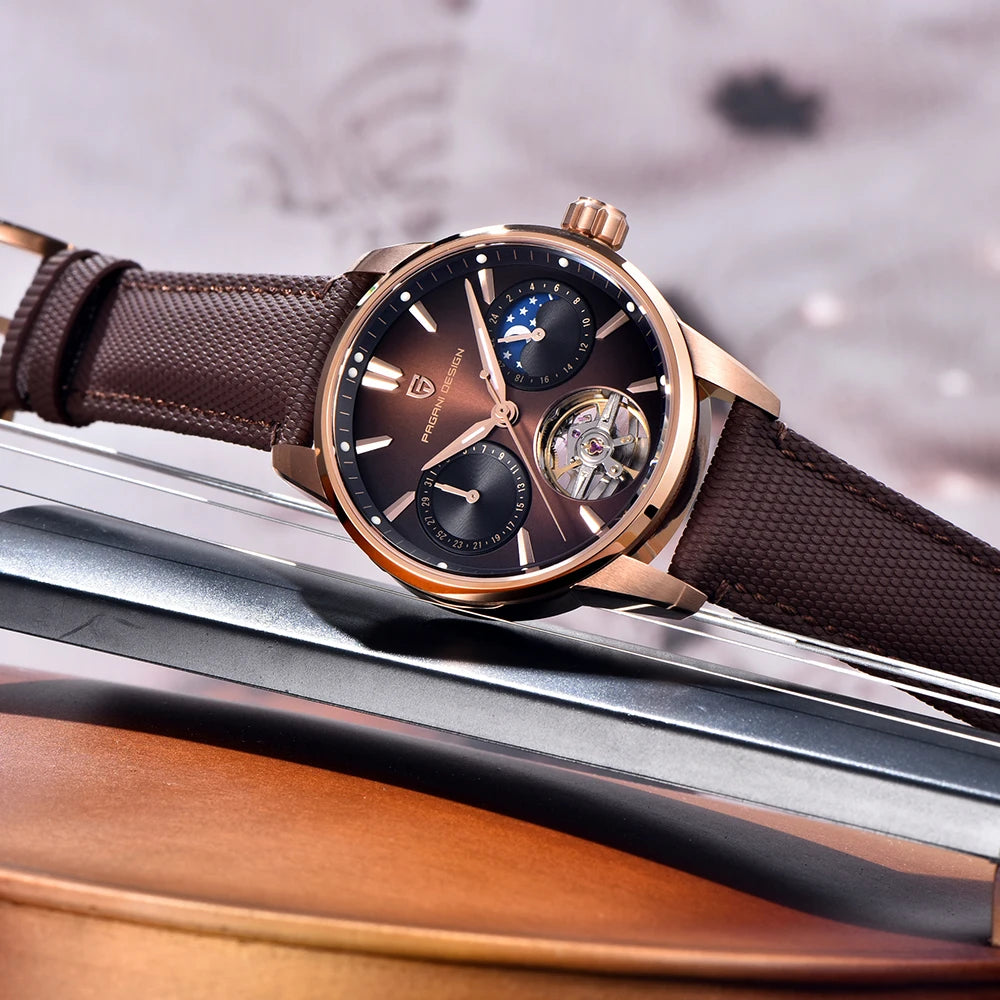 Pagani Design 2025 New 41MM Luxury Automatic Mechanical Men's Watch Stainless Steel 100m Waterproof Pilot Watch reloj hombre