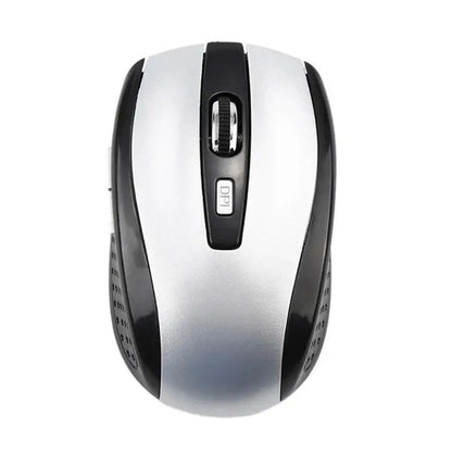 2.4GHz trådlös optisk mus med USB-mottagare för gamers, 6 knappar, för dator, PC och laptop, tillbehör