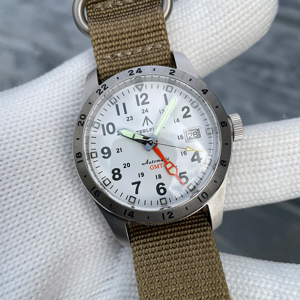 STEELFLIER Official SF792 GMT Mechanical Dive Watches Super Luminous NH34 Movement 20Bar Waterproof Luxury Stainless Steel Watch