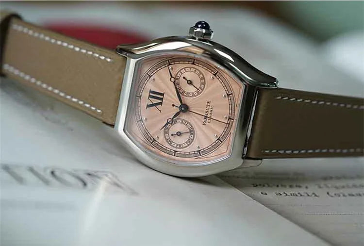 FARASUTE 2024 New 36mm Men's Quartz Watch VH64 Movement Stainless Steel Sports Fashion Sapphire Glass Waterproof Men's Watch